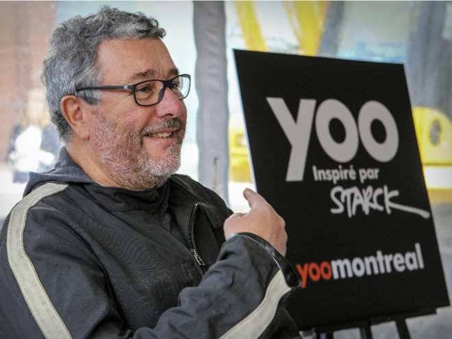 Designer Philippe Starck at the official launch of the Yoo condominium project in the Griffintown district of Montreal 